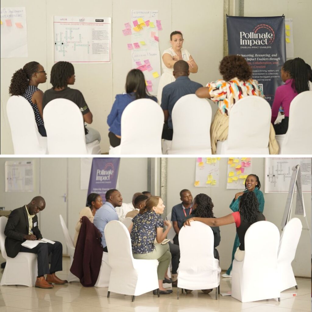 A group learning at a seminar about incubation.