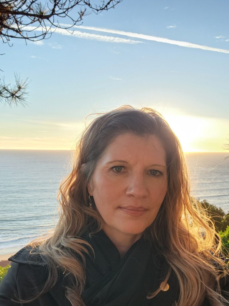 Jea enjoying a California sunset.