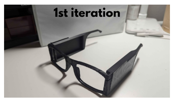 The first iteration of the Visionary glasses.