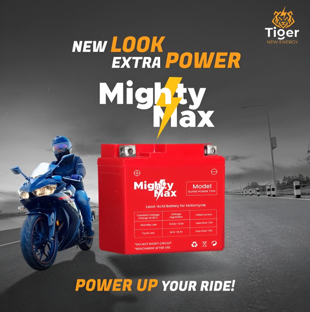The Mighty Max motorcycle battery