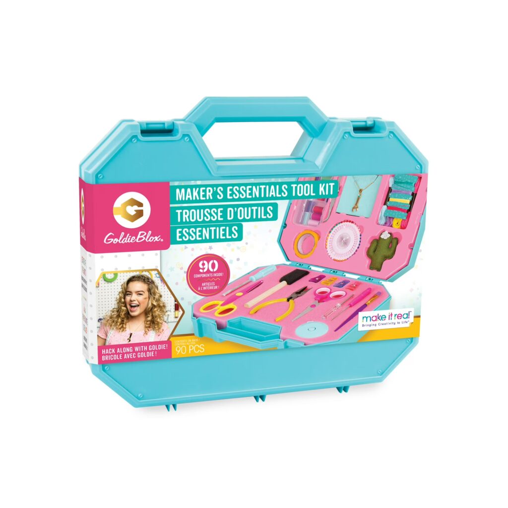 The GoldieBlox Makers Craft Essentials Tool Kit. 